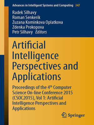 cover image of Artificial Intelligence Perspectives and Applications